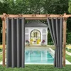 4 Pieces Indoor Outdoor Curtains Waterproof, Opaque Voir les images du produit 2