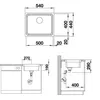 Nerezový dřez Blanco ETAGON 500-IF 440 x 540 mm 521840 Náhled obrázku produktu 17