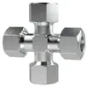 Riegler Kreuz-Verschraubung, Rohr-AØ5mm, Stahl verz. Produktbild-Vorschau 1