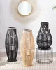 BELIANI Laterne Braun 72 cm mit Windlicht aus Glas für den Produktbild-Vorschau 4