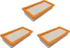 3x Motorschutz-Filter Flachfaltenfilter Lamellenfilter Produktbild-Vorschau 1