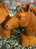 Pferdekopf Skulptur für Pfosten und Mauerpfeiler Gartendeko Produktbild-Vorschau 2