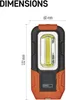 COB LED pracovní svítilna P3888, 180 lm, 3x AAA Náhled obrázku produktu