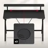 Biurko gamingowe Huzaro Hero 1.9 Black z półką - blat 120 Podgląd zdjęcia produktu 8