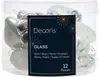 Weihnachtskugeln Glas Figuren Mix 4cm 12er Set - Winterweiß Produktbild-Vorschau 2