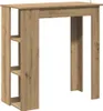 vidaXL Barový stůl s policí Artisan dub 102x50x103,5 cm Náhled obrázku produktu 1