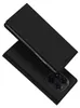 A black flip phone case is shown from a diagonal angle against a white background. Produktbild-Vorschau