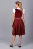Edelnice Midi Dirndl Luise Samt Rot 46 Produktbild-Vorschau 10