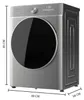 Wasmachine/Droger Cecotec 10680 Inverter, roestvrij staal, Productafbeelding-voorbeeld 3