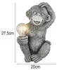 Solarleuchte Affe, Höhe 27,5cm Produktbild-Vorschau 3