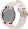 The back of a pink Casio G-Shock watch with a pink strap and a beige buckle. Produktbild-Vorschau