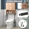 COSTWAY Toilettenschrank freistehend, Toilettenregal mit 2 Produktbild-Vorschau 3