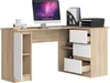 Bureau d'angle B20 CLP Droit Sonoma/Blanc avec 3 tiroirs et Voir les images du produit 2