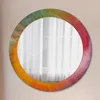 Ø70cm Spiegel - Glasrahmen mit Aufdruck - Wandspiegel Produktbild-Vorschau 1