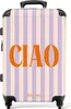NoBoringSuitcases.com® Großer Koffer - Das Zitat "ciao" in Produktbild-Vorschau 1