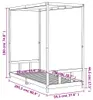 vidaXL Detská postieľka 90x200 cm z masívneho borovicového Náhľad obrázku produktu 7
