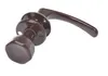 A brown door handle set with a knob and rosette, isolated on a white background. Anteprima dell’immagine prodotto