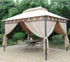 Premium Gartenpavillon Cape Town 3x4x3m Natur Aluminium Produktbild-Vorschau 2