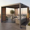 Pergola MCW-P65 mit 1x Lamellenwand und 2x Seitenwand, Produktbild-Vorschau 1