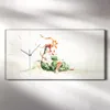 Wanduhr Bürouhr Leinwand Bild Geräuschlos 60x30 Malerei Produktbild-Vorschau 2