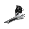 A close-up studio shot of a bicycle front derailleur against a white background. Produktbild-Vorschau