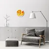 Glasuhr Wanduhr Küchenuhr Echt-Glas 30fi cm Orangen orange Produktbild-Vorschau 4