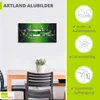 ARTland Wandbild Alu für Innen & Outdoor Silber abstrakt Produktbild-Vorschau 4