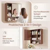 COSTWAY Spiegelschrank, Badschrank mit offenen Fächern, Produktbild-Vorschau 4