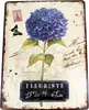 Nostalgie Blechschild Hortensie Produktbild-Vorschau 1