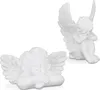 Relaxdays Angelo da trincea set di 2 statuette di angeli Anteprima dell’immagine prodotto 1
