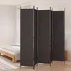 A room divider is set up in a bedroom next to a bed. Produktbild-Vorschau