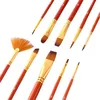 10pcs Paint Brushes Set Kit Artist Paintbrush Mehrere Produktbild-Vorschau 6