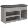 A shoe bench with storage compartments and a padded top. Náhľad obrázku produktu