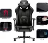 A black gaming chair with several inset images highlighting its features. Anteprima dell’immagine prodotto