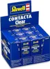 A display box filled with Revell Contacta Clear glue bottles. Produktbild-Vorschau
