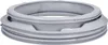 A gray washing machine door seal is shown on a white background. Produktbild-Vorschau