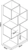 Regał na książki 'Gullspång' Bamboo 130x55x30cm Naturalny Podgląd zdjęcia produktu 3