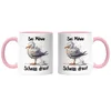 Sei eine Möwe Scheiss drauf Böse Möwe Tasse Rosa - Scheiß Produktbild-Vorschau 3