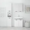 3-tlg. Badmöbel-Set Weiß Holzwerkstoff Produktbild-Vorschau 3