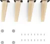 4x sossai Holzfüße rund - schräge Ausführung 15cm Buche Produktbild-Vorschau 1
