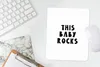 MuchoWow® Mauspad Mousepad Zitate - Dieses Baby rockt - Produktbild-Vorschau 5