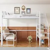 Merax Etagenbett Hochbett 90x200cm mit abnehmbarem Produktbild-Vorschau 2