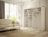 ALTDECOR Kleiderschrank mit Spiegel und Lamel-Schiebetüren, Produktbild-Vorschau 3