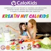 A mother and daughter are in a kitchen preparing food, with a juicer and vegetables visible. Produktbild-Vorschau