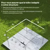 Outsunny Toile de toit pour pergola tonnelle rétractable de Voir les images du produit 3