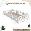Crazy Pine Lit d'enfant 140x200 cm - Lit de sol Montessori Voir les images du produit 2