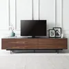 home24 Tv-Lowboard - Echtholzfurnier - Walnuss / Anthrazit Produktbild-Vorschau 2