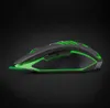 A gaming mouse with green LED lighting on a dark textured background. Náhľad obrázku produktu
