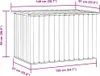 vidaXL Coffre de jardin vert 149x99x93 cm Voir les images du produit 5