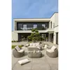 Gartenmöbel Set, 5-Sitzer, Geflechtoptik Grau, Abnehmbare Produktbild-Vorschau 3